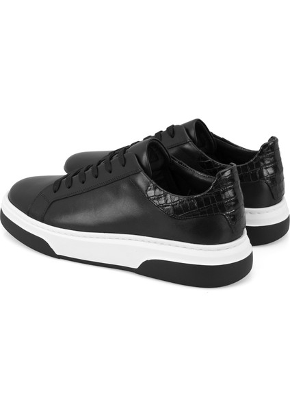 Dallin Siyah Erkek Deri Spor Ayakkabı fırsatları