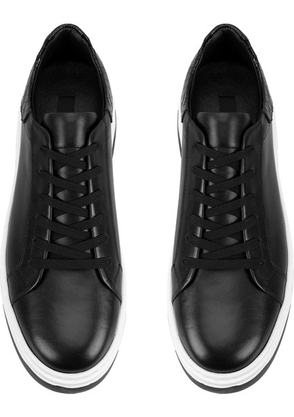 Dallin Siyah Erkek Deri Spor Ayakkabı indirimleri