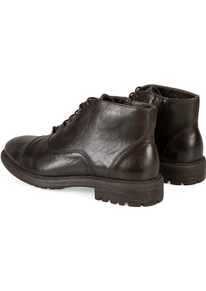 Corey Kahve Erkek Fermuarlı Deri Bot indirimleri