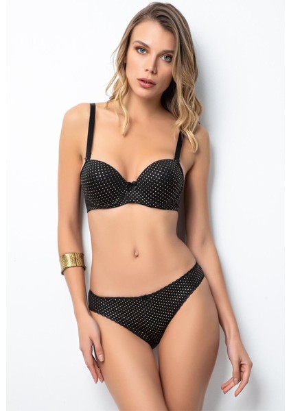 Push-Up Dolgulu Gold Puantiyeli Sütyen Takım fiyatları