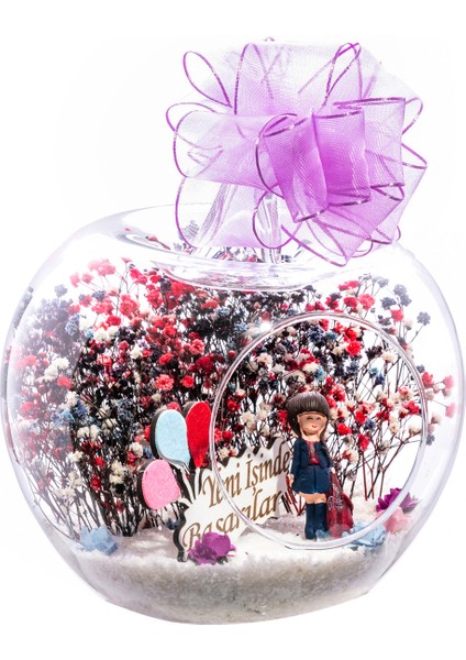 Teraryum Yeni Işinde Başarılar Kumral Lacivert Elbiseli Cipsomiks