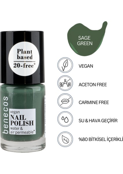 Doğal Içerikli Vegan Oje - Benecos Nail Polish 20 Free
