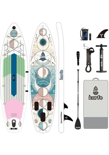 10'6 (320CM) Sup Şişme Yoga Sörfü - Stand Up Paddle Yoga Board (Serenity Glide)