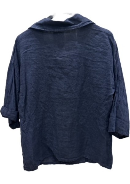 Italyan Keten Üç Düğmeli Bluz fiyatları