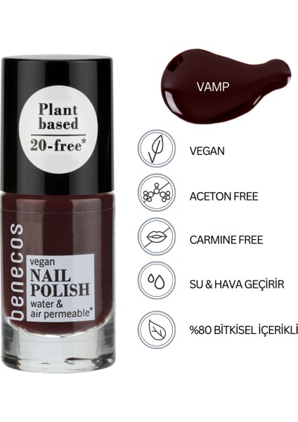 Doğal Içerikli Vegan Oje - Benecos Nail Polish 20 Free