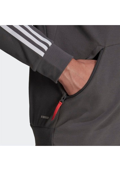 Adidas Motion Fz Hood Gri Erkek Kapüşonlu Sweatshirt -HC0640 fırsatları
