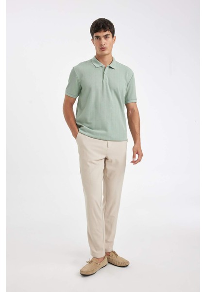 New Regular Fit Polo Yaka Kısa Kollu Tişört D5996AX24SM fiyatları