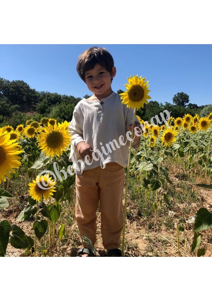 Organik Müslin Pantolon Kız-Erkek Bebek-Çocuk