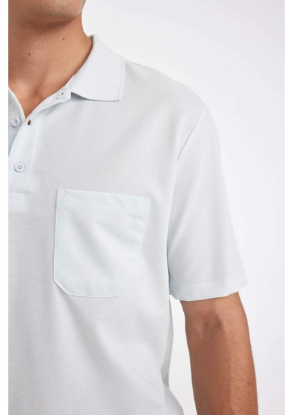 Regular Fit Basic Düz Kısa Kollu Pike Polo Tişört X7133AZ24SM