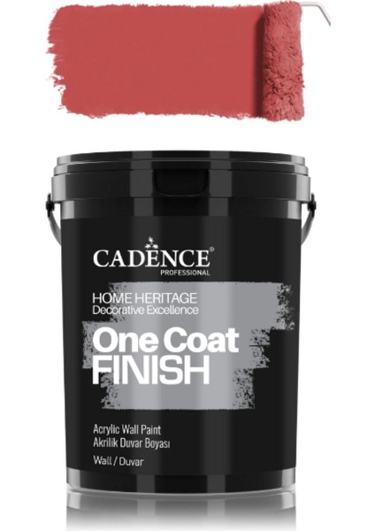 OCF07 Lava Kırmızı Akrilik Duvar Boyası - One Coat Finish 2.5lt