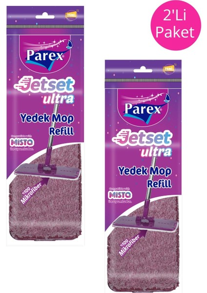 Jetset Ultra Yedek Mop 2'li