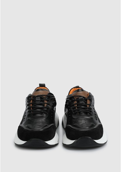 Siyah Deri Erkek Sneaker modelleri