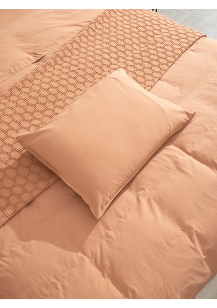 Premium Lastikli Çarşaf Dahil Nevresim Takımı Çift Kişilik 200 x 220 cm Tarçın fiyatları