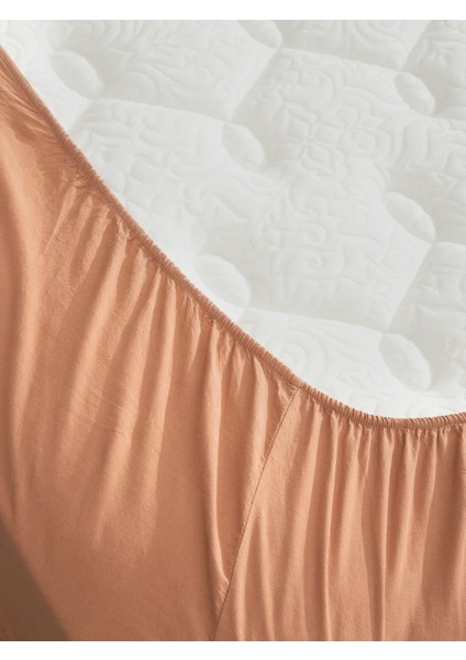 Premium Lastikli Çarşaf Dahil Nevresim Takımı Çift Kişilik 200 x 220 cm Tarçın indirimleri