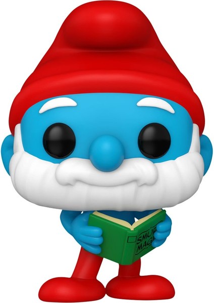 Pop The Smurfs Pop! Papa Smurf With Magic Book Figür