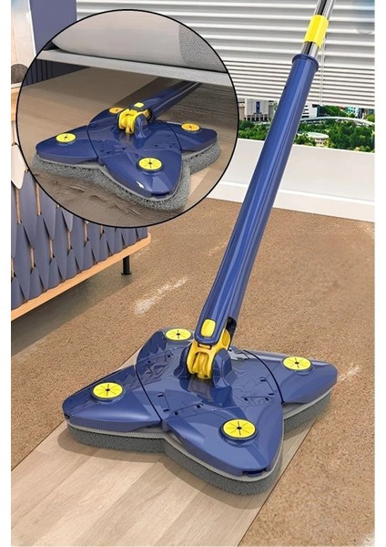 Kare Mop Kendinden Sıkmalı Yedek Bezli Temizlik Seti Beyaz