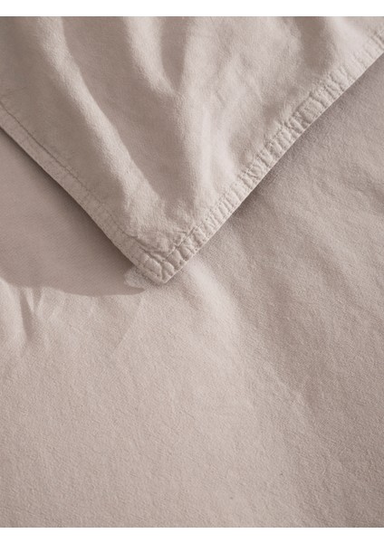 Premium Lastikli Çarşaf Dahil Nevresim Takımı Çift Kişilik 200 x 220 cm Ekru modelleri