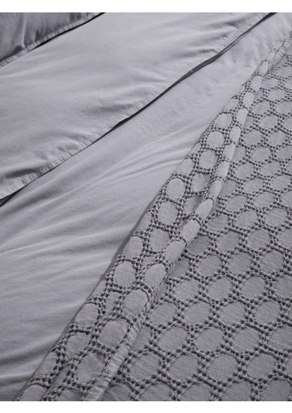 Premium Lastikli Çarşaf Dahil Nevresim Takımı Çift Kişilik 200 x 220 cm Antrasit fiyatları