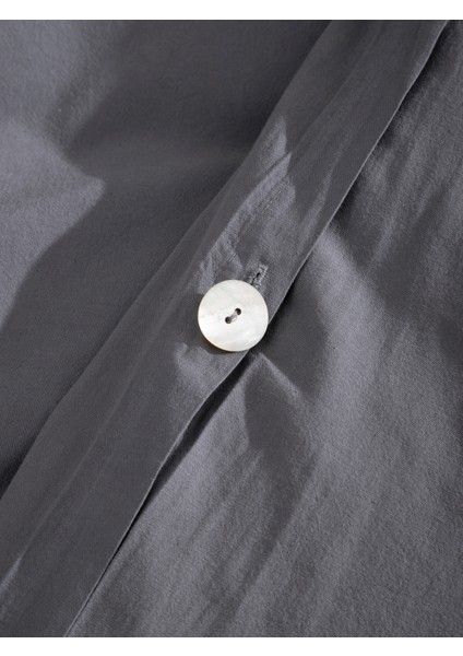 Premium Lastikli Çarşaf Dahil Nevresim Takımı Çift Kişilik 200 x 220 cm Antrasit fırsatları