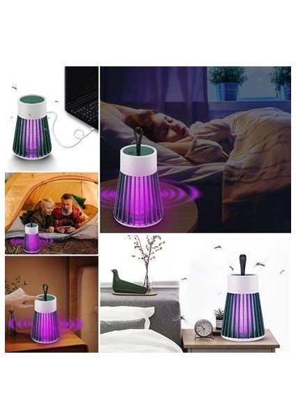 Iç ve Dış Mekanlar Için Şarjlı Sinek kovucu Sivrisinek Kovucu,uv Işıklı Sineksavar Taşınabilir Gece Lambası