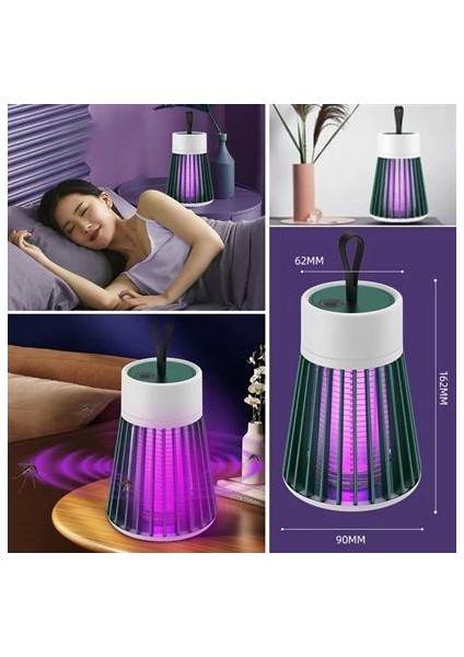 Iç ve Dış Mekanlar Için Şarjlı Sinek kovucu Sivrisinek Kovucu,uv Işıklı Sineksavar Taşınabilir Gece Lambası indirimleri