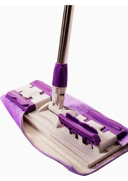 Fayans ve duvar yüzeyi temizlik mikrofiber mop seti, yedek bezli, kullanışlı ürün