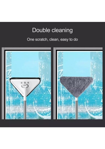 Teleskopik 3 Sopalı Üçgen Cam Silme Aparatı Yedek Zariff Evim fiyatları