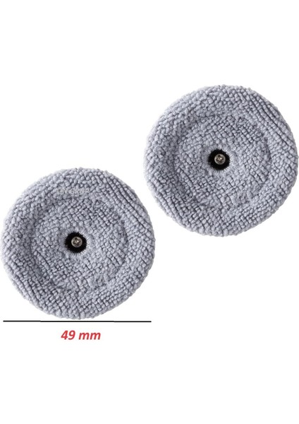 Kenar paspas bezi braketi, yuvarlak, gri, 2 adet, vidalı, yedek, uyumlu robot aksesuarı