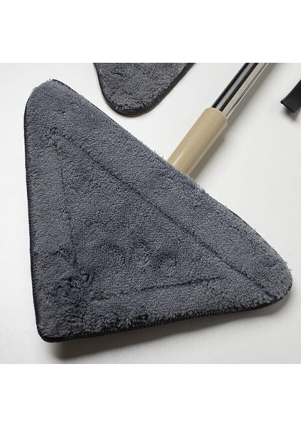 Üçgen Camsil Duvar Yüzey Cam Silme Aparatı Mop Mikrofiber Üçgen-Mob