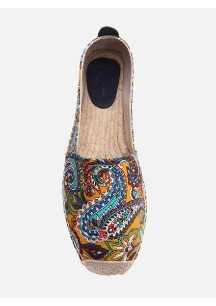 Tenny Sarı Şal Kadın Düz Espadril modelleri