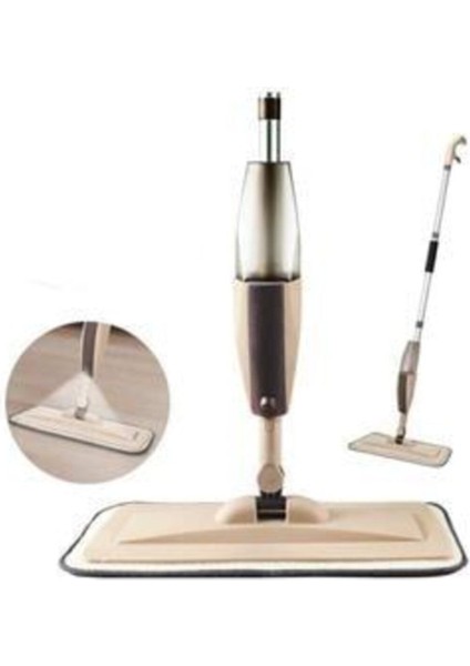 Su püskürtmeli mikrofiber paspas seti, temiz ve pratik kullanım sağlar