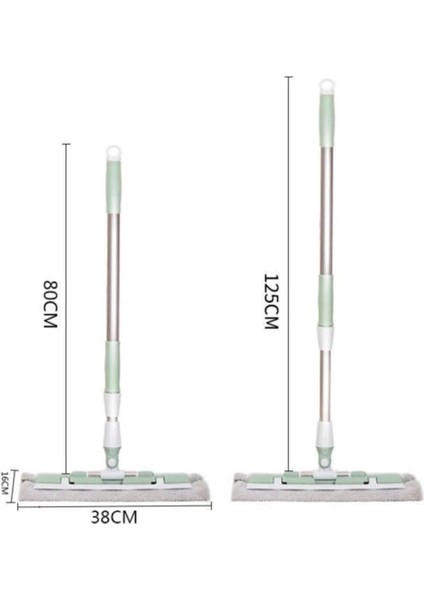 Mikrofiber teleskopik sihirli mop seti, yedek bezli, pratik temizlik aracı modelleri