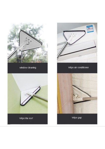 4'lü Üçgen Mop Bezi Gri Yedek Set, CN Menşei modelleri