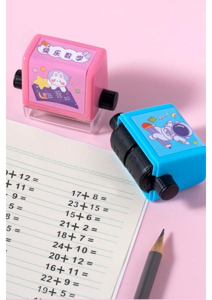 Eğlenceli ve öğretici çocuklar için matematik toplama kaşesi seti