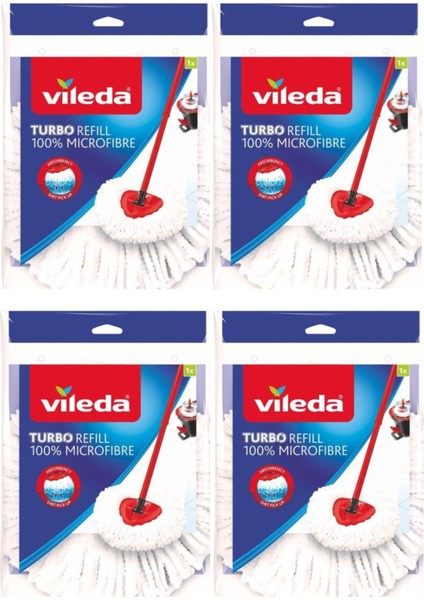 4'lü Beyaz Turbo Yedek Paspas Seti, Temizlik İçin Mükemmel Seçenek