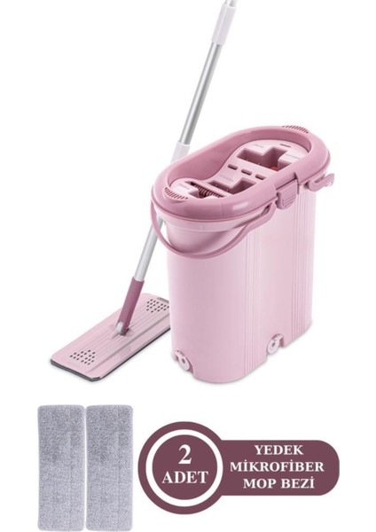 Onikiden 3 Bölmeli Trio Tablet Mop Temizlik Seti ve 2 Yedek Mikrofiber Bezi