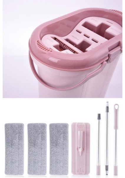 Onikiden 3 Bölmeli Trio Tablet Mop Temizlik Seti ve 2 Yedek Mikrofiber Bezi fırsatları