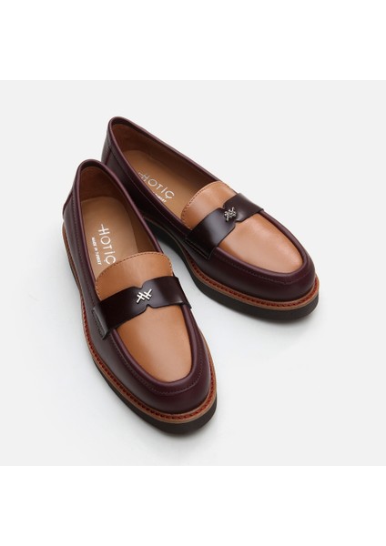 01AYH291760A737 Deri Bordo Kadın Loafer