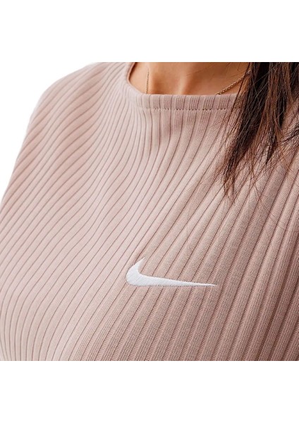 Sportswear Ribbed Statement Jersey Long-Sleeve Kadın Tişört DV7866-272 fiyatları
