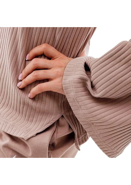 Sportswear Ribbed Statement Jersey Long-Sleeve Kadın Tişört DV7866-272 modelleri