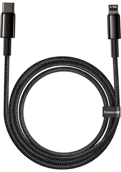 Tungsten Gold Hızlı Şarj Kablosu Type-C To Ip Pd 20W, 2m, Siyah