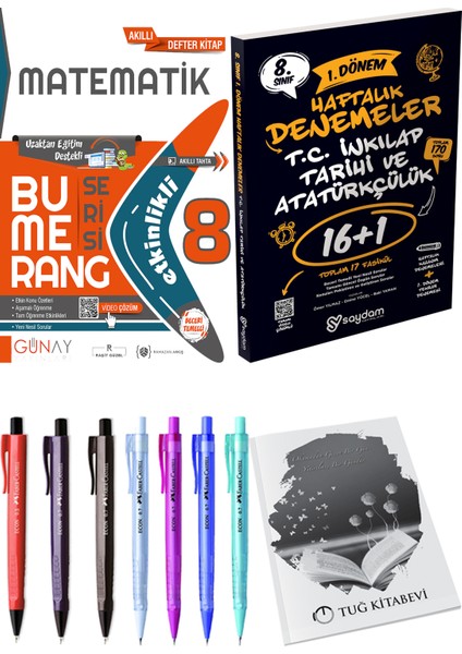 8. Sınıf Lgs Bumerang Etkinlikli Matematik - 8. Sınıf Lgs T.c. Inkılap Tarihi ve Atatürkçülük 1. Dönem Haftalık Denemeler 16+1