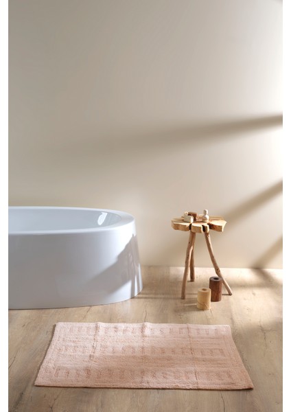Togo Tekli Banyo Paspası %100 Pamuk 70x110 Somon fırsatları