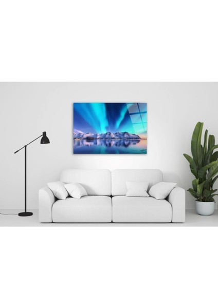 Teknoo- Dağ Manzarası Cam Tablo fiyatları