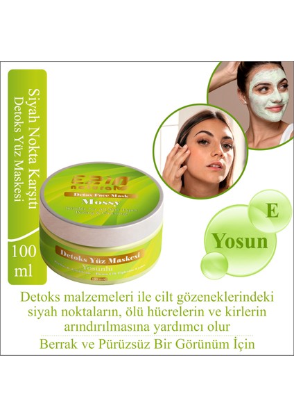 Siyah Noktalara Karşı Detoks Yüz Maskesi 100 ml