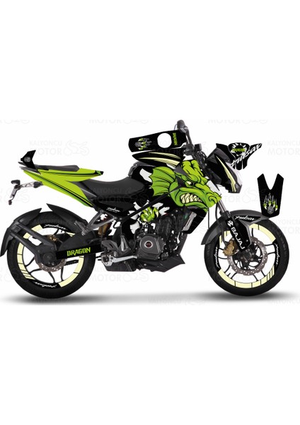 Bajaj Pulsar 200 NS Green Dragon Sticker Set