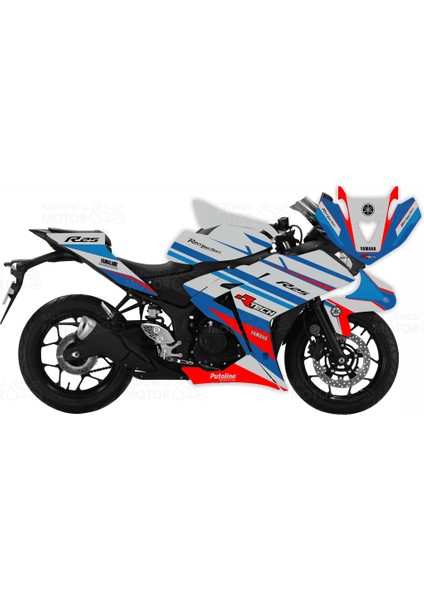 Yamaha YZF R25 R Tech Design Sticker Set
