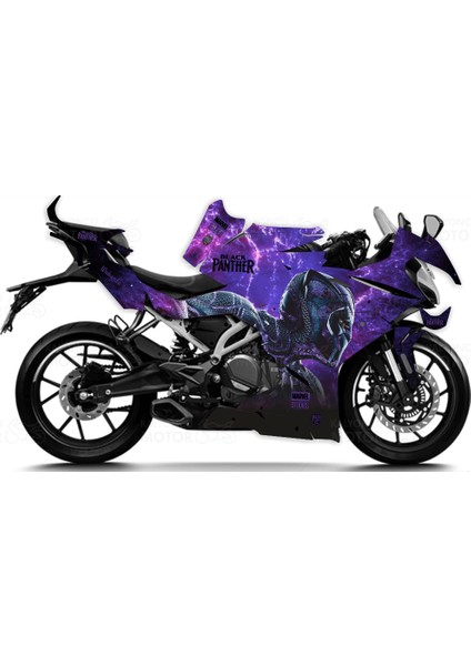 CF Moto 250 SR Black Panther Sticker Set- Kaplama