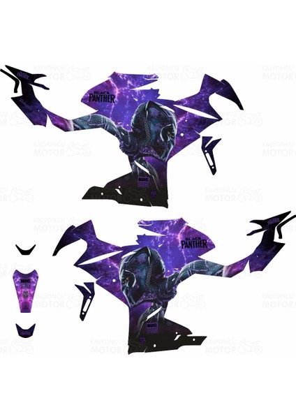 CF Moto 250 SR Black Panther Sticker Set- Kaplama fiyatları