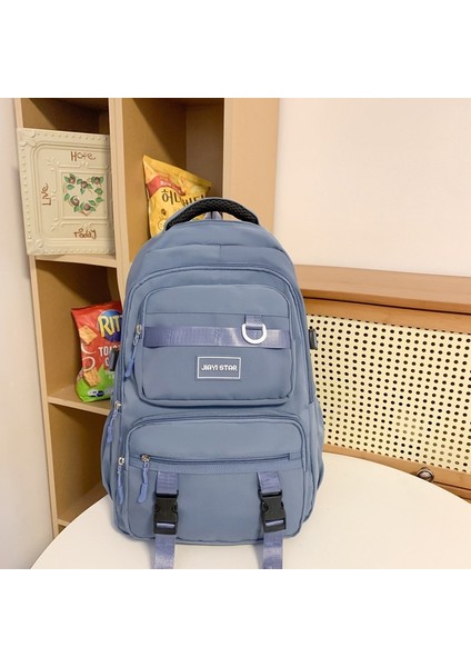 Ilkokul, Ortaokul ve Lise Öğrencileri Için Kanvas Okul Çantaları, Geniş Kapasiteli, Sade ve Güzel Görünümlü Sırt Çantaları (Yurt Dışından)
